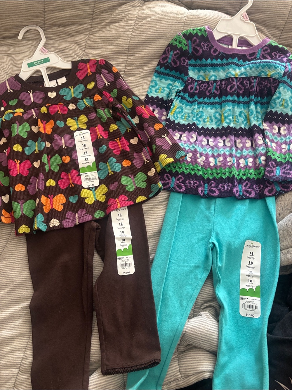 x2 Jumping Beans Outfits Sz 18m NWT
